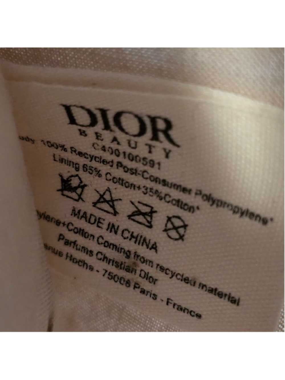 Dior Beige Woven Clutch with Pearl Strap NWOT - Picture 8 of 11